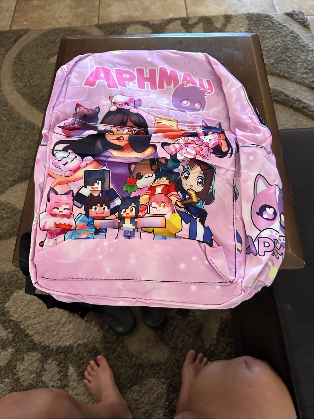 Pink Kids Backpack - Character Print